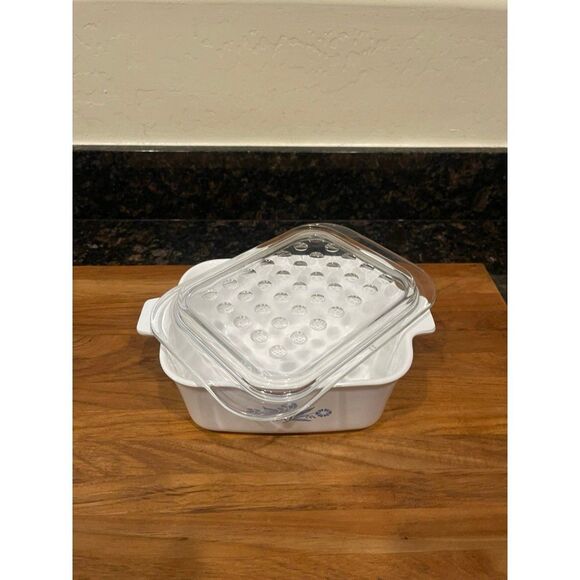 Corning Ware P-4-B Blue Cornflower with lid - Picture 2 of 5